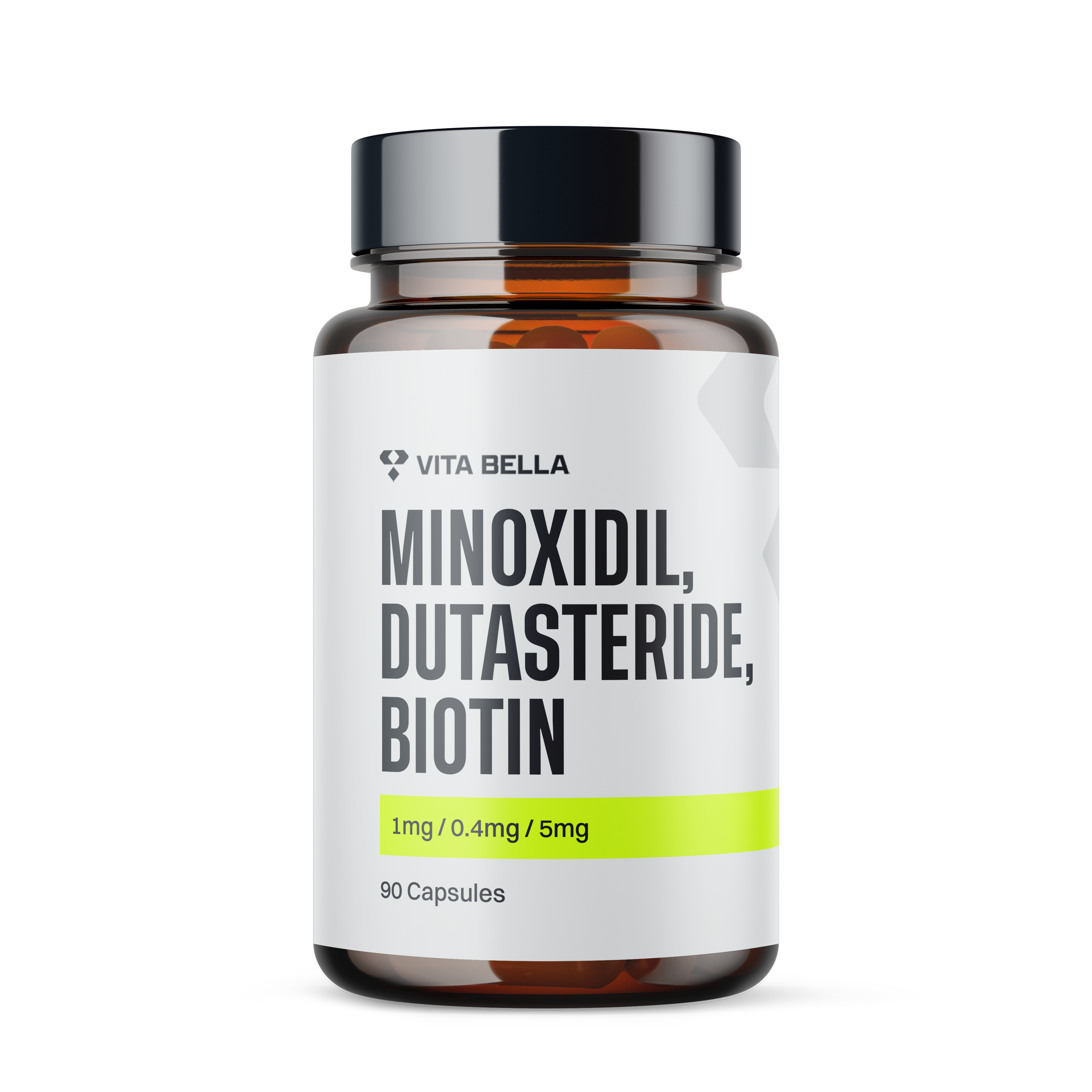 Minoxidil, dutasteride, biotin capsules